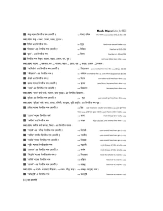 Bank Digest (also for BCS)
11 | Re cÖKvkbx
 FRy k‡ãi wecixZ kã †KvbwU ?  euvKv/ ew¼g Xvwe:(K BDwbU):10/11,Sonali Bank. SAE(Mec.,Arc.&Elec.)-2016
Z_¨ †hvM: FRy - mij, †mvRv, mnR, my‡eva|
 wkw_j Gi wecixZ kã-  my`„p Bmjvwg e¨vsK evsjv‡`k wjwg‡UW-2016
 Ôwe‡RZvÕ Gi wecixZ kã †KvbwU ?  wewRZ Pubali Bank Ltd (SO/O)- 2016
 ÔZ¡ivÕ - Gi wecixZ kã  wej¤^ Pubali Bank Ltd - JO(Cash)-2016
 wecixZ kã wjLyb: Av‡jv, AšÍi, GKvj, Nb, a„Z| c~evjx e¨vsK wjwg‡UW wb‡qvM cixÿv- 2016
Z_¨ †hvM: Av‡jv  AÜKvi; Nb  cvZjv; AšÍi  ‡hvM; a„Z  Aa„Z; GKvj  ‡mKvj|
 ÔAvwef©veÕ Gi wecixZ kã †KvbwU ?  wZ‡ivfve 13Zg †emiKvwi ¯‹zj wkÿK wbeÜb cixÿv-2016, EXIM Bank- (ATO) 2016
 ÔÿxqgvYÕ- Gi wecixZ kã ?  ea©gvb GbGmAvB mn:cwiPv:-15, 25Zg wewmGm,Bangladesh Bank (AD)-2016
 Hk¦h© Gi wecixZ kã ?  wbt¯^ cÖvKÑcÖv_wgK mn:vix wkÿK wb‡qvM cixÿv-2016
 R½g k‡ãi wecixZ kã †KvbwU ?  ¯’vei 24Zg wewmGm, wkí gš¿Yvjq wb‡qvM cixÿv-2016
 ÔLeiÕ Gi wecixZ kã †KvbwU ?  wRÁvmv wkí gš¿Yvjq wb‡qvM cixÿv-2016
Z_¨ †hvM: ÔLeiÕ A_© evZ©v, msev`, Z_¨ e„ËvšÍ| Gi wecixZ wRÁvmv|
 `ywnZv Gi wecixZ kã ‡KvbwU ?  cyÎ 13Zg †emiKvwi ¯‹zj wkÿK wbeÜb cixÿv-2016
Z_¨ †hvM: Ô`ywnZvÕ A_©: Kb¨v, Zbqv, bw›`bx, AvZ¥Rv, cyÎx cÖf„wZ| Gi wecixZ kã cyÎ|
 ‡mŠg¨ k‡ãi wecixZ kã †KvbwU ?  DMÖ SESIP Dc‡Rjv/_vbv GKv‡WwgK mycvi fvBRvi-2015,13Zg ¯‹zj wkÿK
wbeÜb-2016, `ywbZx© `gb ey¨‡ivi cwi`k©K:03,WvK wefv‡Mi †cvóvj Acv‡iUi- 2016
 Ô‡WvevÕ k‡ãi wecixZ A_©  fvmv MYc~Z© Awa`ß‡ii wnmve mnKvwi- 2016
 ÔAjxKÕ Gi wecixZ kã  ev¯Íe Pubali O/OS-2014, 13Zg †emiKvwi cÖfvlK wbeÜb- 2016
Z_¨ †hvM: AjxK A_© AmZ¨, wg_¨v| Gi wecixZ ev¯Íe|
 Ôm‡PóÕ Gi mwVK wecixZ kã †KvbwU ?  wb‡ðó 13Zg ‡emiKvwi wkÿK wbeÜb (¯‹zj-2)-2016
 Ô¯^KxqÕ kãwUi wecixZ kã †KvbwU ?  ciKxq 13Zg ‡emiKvwi wkÿK wbeÜb (¯‹zj-2)-2016
 Ô‡ZwRÕ k‡ãi wecixZ kã †KvbwU ?  wb‡¯ÍR 13Zg ‡emiKvwi wkÿK wbeÜb (¯‹zj-2)-2016
 ÔM„nxÕ k‡ãi wecixZv_©K kã  mbœ¨vmx MYc~Z© Awa`ß‡ii Kw¤úDUvi Acv‡iUi-2016
 Ô‡KvgjÕ Gi wecixZ kã †KvbwU ?  KK©k MYc~Z© Awa`ß‡ii Kw¤úDUvi Acv‡iUi-2016
 ÔwLowKÕ k‡ãi wecixZv_©K kã ?  wmsnØvi mvaviY exgv K‡c©v‡ikb mn: e¨e¯’vcK- 2016
 ÔcÖweóÕ k‡ãi wecixZ kã  cÖw¯’Z wc‡KGmGd mn: e¨e¯’vcK- 2016
 ÔcÖvLh©Õ- Gi wecixZ kã †KvbwU ?  cÖ”Qbœ wc‡KGmGd mn: e¨e¯’vcK- 2016
Z_¨ †hvM:  cÖvLh©- cÖLiZv/ ZxÿèZv|  cÖLi- Zxeª/ Kov|  cÖ”Qbœ- Ave„Z/ XvKv|
 ÔAwZe„wóÕÑi wecixZ kã  Abve„wó wc‡KGmGd mn: e¨e¯’vcK- 2016
 