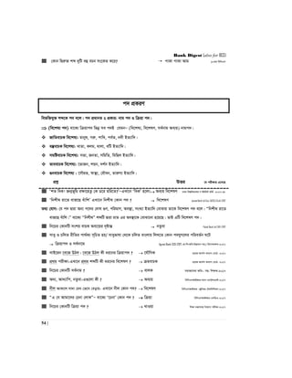 Bank Digest (also for BCS)
54 |
 †Kvb wØiæ³ kã `ywU eû ePb ms‡KZ K‡i?  cvKv cvKv Avg 10Zg wewmGm
c` cÖKiY
wefw³hy³ kã‡K c` e‡j| c` cÖavbZ 2 cÖKvi: bvg c` I wµqv c`|
 (we‡kl¨ c`) ev‡K¨ wµqvc` wfbœ me c`B †hgbÑ (we‡kl¨, we‡klY, me©bvg Ae¨q) bvgc`|
 RvwZevPK we‡kl¨: gvbyl, Miæ, cvwL, ce©Z, b`x BZ¨vw`|
 e¯‘evPK we‡kl¨: LvZv, Kjg, _vjv, ewU BZ¨vw`|
 mgwóevPK we‡kl¨: mfv, RbZv, mwgwZ, wgwQj BZ¨vw`|
 fveevPK we‡kl¨: ‡fvRb, kqb, `k©b BZ¨vw`|
 ¸bevPK we‡kl¨ : ‡mŠif, ¯^v¯’¨, †hŠeb, ZviæY¨ BZ¨vw`|
cÖkœ DËi ‡h cix¶vq G‡m‡Q
 ÔkZ waK! Rb¥f~wg iÿv‡nZz †K W‡i gwi‡Z?ÕÑGLv‡b ÔwaKÕ n‡jv; Ae¨q we‡klY XvKv wek¦we`¨vjq M BDwbU fwZ© -2017-18
 Ôwbkx_ iv‡Z evR‡Q euvwkÕ GLv‡b wbkx_ †Kvb c` ?  we‡klY Janata Bank Ltd (Exe. O(EEE)/Civil)-2017
Z_¨ †hvM: †h c` Øviv Ab¨ c‡`i †`vl ¸Y, cwigvY, Ae¯’v, msL¨v BZ¨vw` †evSvq Zv‡K we‡klY c` e‡j| Òwbkx_ iv‡Z
evR‡Q euvwk|Ó ev‡K¨ Òwbkx_Ó kãwU Øviv ivZ Gi Ae¯’v‡K †evSv‡bv n‡q‡Q| ZvB GwU we‡klY c`|
 wb‡Pi †KvbwU mskq evPK Ae¨‡qi `„óvšÍ  bZzev Pubali Bank Ltd (TAT)-2017
 mvay I PwjZ ixwZi cv_©K¨ m~wPZ nq/ mvayfvlv †_‡K PwjZ evsjvq wjL‡Z †Kvb c`hyM‡ji cwieZ©b N‡U
 wµqvc` I me©bv‡g Agrani Bank-(SO)-2017, cÖv:wk:Awa:D”Pgvb mn:/ wnmveiÿK-2017
 mvB‡ib ‡e‡R DVj| ‡e‡R DVj Kx ai‡bi wµqvc` ?  ‡hŠwMK I‡qR Avbv©m Kj¨vY †evW©- 2017
 cÖ_g cixÿv-GLv‡b cÖ_g kãwU Kx ai‡bi we‡klY ?  µgevPK I‡qR Avbv©m Kj¨vY †evW©- 2017
 wb‡Pi †KvbwU me©bvg ?  evjK mgvR‡mev Awa:- mn: wkÿK-2017
 A`¨, Av`¨vwc, bZzev-G¸‡jv Kx ?  Ae¨q wewmGmAvBAvi-j¨ve G¨v‡Ub‡W›U-2017
 bxj AvKv‡k mv`v †gN †f‡m †eovq- GLv‡b bxj †Kvb c`?  we‡klY wewmGmAvBAvi -Rywbqi †UKwbwkqvb-2017
 ÒG †h Avgv‡`i †Pbv †jvKÓÑ ev‡K¨ Ô‡PbvÕ †Kvb c` ?  wµqv wewmGmAvBAvi-GjwWG-2017
 wb‡Pi †KvbwU wµqv c` ?  LvIqv wkÿv gš¿Yvjq wb‡qvM cixÿv-2017
 