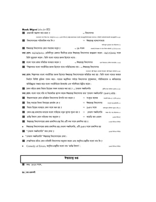 Bank Digest (also for BCS)
86 | Re cÖKvkbx
 cÖfveZx m¤¢vlY Kvi iPbv ?  we`¨vmvMi
evsjv‡`k M¨vm wdì-mn: e¨e¯’vcK-2017, 21Zg wewmGm,¯^ivóª gš¿Yvj‡qi mv‡K©j A¨vWRy‡U›U/Dc‡Rjv Avbmvi I wfwWwc Kg©KZ©v/mnKvwi A¨vWRy‡U›U-2015
 we`¨vmvM‡ii cvwievwiK bvg wK ?  Ck¦iP›`ª e‡›`¨vcva¨vq
Kg©ms¯’vb ey¨v‡ivi mn:cwiPvjK:07
 Ck^iP›`ª we`¨vmvMi †Kvb kZ‡Ki gvbyl ?  19 kZK mnKvwi Dc‡Rjv ev _vbv wkÿv Kg©KZ©v (ATEO)-2016
Z_¨ †hvM: 26/09/1820; †gw`bxcyi †Rjvi exiwmsn MÖv‡g Ck¦iP›`ª we`¨vmvMi Rb¥MÖnY K‡ib| 29/07/1891 mv‡j
wZwb g„ZzeiY K‡ib| wZwb evsjv M‡`¨i RbK wn‡m‡e L¨vZ|
 evsjv M‡`¨ cÖ_g hwZwPý e¨envi K‡ib ?  Ck¦iP›`ª we`¨vmvMi WvK wefv‡Mi †cvóvj Acv‡iUi- 2016
 Ôwkím¤§Z evsjv M`¨ixwZi RbK wn‡m‡e L¨vZ mvwnwZ¨‡Ki bvg : Ck^iP›`ª we`¨vmvMi
evsjv‡`k cjøx Dbœqb †ev‡W©i Dc‡Rjv cjøx Dbœqb Kg©KZ©v-2015
Z_¨ †hvM: wkím¤§Z evsjv M`¨ixwZi RbK wn‡m‡e Ck^iP›`ª we`¨vmvMi‡K AwfwnZ Kiv nq| wZwb evsjv M‡`¨i Aeqe
wbgv©‡Y wewkó f‚wgKv cvjb K‡i| M‡`¨i Abykxjb ch©v‡q we`¨vmvMi myk„•LjZv, cwiwgZ‡eva I aŸwbcÖev‡n
Awew”QbœZv mÂvi K‡i evsjv M`¨ixwZ‡K DrK‡l©i GK cwimxgvq DbœxZ K‡ib|
 ‡Kvb eB‡Z cÖ_g weivg wP‡‡ýi mdj e¨envi Kiv nq ?  ‡eZvj cÂweskwZ `yb©xwZ `gb Kwgkb (`y`K)-2015
Z_¨ †hvM: evsjv M‡`¨ hwZ ev weivgwPý ¯’vcb K‡ib Ck¦iP›`ª we`¨vmvMi Zvi Ô‡eZvj cÂweskwZÕ (1847) MÖ‡š’|
 Ck¦imvMi‡K †Kvb cÖwZôvb we`¨vmvMi Dcvwa `vb K‡ib ?  ms¯‹…Z K‡jR mnKvix RR:08 I ivwe;05/06
 wn›`y mgv‡R weaev weev‡ni cÖeZ©K †K ?  Ck¦iP›`ª we`¨vmvMi MYc~Z© mn:cÖ‡KŠkjx:07
 weivg wP‡ýi e¨envi †Kvb mv‡j ïiæ nq ?  1847 mv‡j Kg©ms¯’vb cÖwkÿY ey¨‡iv GwW:07
 ‡Kvb MÖš’ cÖKv‡ki gva¨‡g evsjv mvwn‡Z¨ bZzb hy‡Mi m~Pbv nq ?  †eZvj cÂweskwZ mÂq cwi: mn:cwiPvjK:07
 åvwšÍ wejvm †Kvb bvU‡Ki M`¨ Abyev` ?  K‡gwW Ae Giim 23Zg wewmGm
 Ck¦iP›`ª we`¨vmvM‡ii cÖ_g cÖKvwkZ MÖš’ wK? GwU KZ mv‡j cÖKvwkZ nq ? 27Zg wewmGm wjwLZ
 Ck¦iP›`ª we`¨vmvM‡ii cÖ_g cÖKvwkZ MÖš’ †eZvj cÂweskwZ, GwU 1847 mv‡j cÖKvwkZ nq
 Ò†eZvj cÂweskwZÓ Kvi †jLv ? 25Zg wewmGm wjwLZ
 Ò†eZvj cÂweskwZÓ Ck¦iP›`ª we`¨vmvM‡ii †jLv|
 †k·wcqvi iwPZ †Kvb bvUKwU we`¨vmvMi Abyev` K‡ib Ges Ab~w`Z MÖš’wUi evsjv bvg wK ?
 Comedy of Errors, Ab~w`Z MÖš’wUi evsjv bvg ÔåvwšÍ wejvmÕ| 13Zg wewmGm wjwLZ
Ck¦iP›`ª ¸ß
 Rb¥: 1812 mv‡j,
 