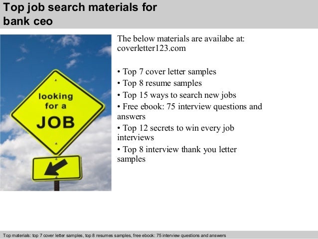 bank ceo cover letter ceo cover letter examples