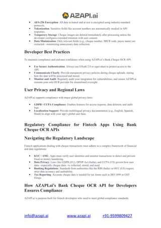 Bank Cheque OCR API for Developers Build Faster, Smarter Fintech Apps ...