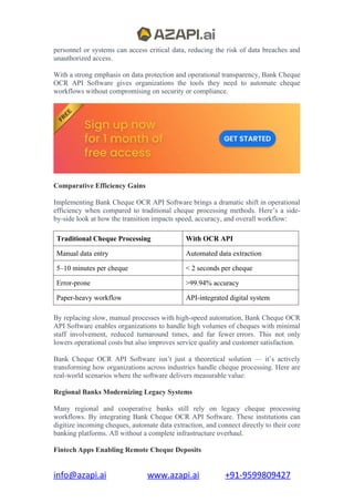 Bank Cheque OCR API Software A Smarter Way to Handle Cheques.docx