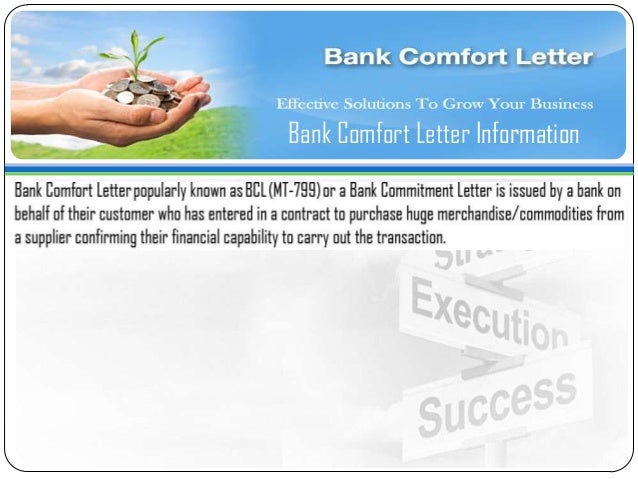 Avail Bank Comfort Letter Bcl Bronze Wing Trading