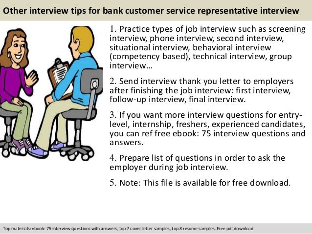 Bank Customer Service Representative Interview Questions