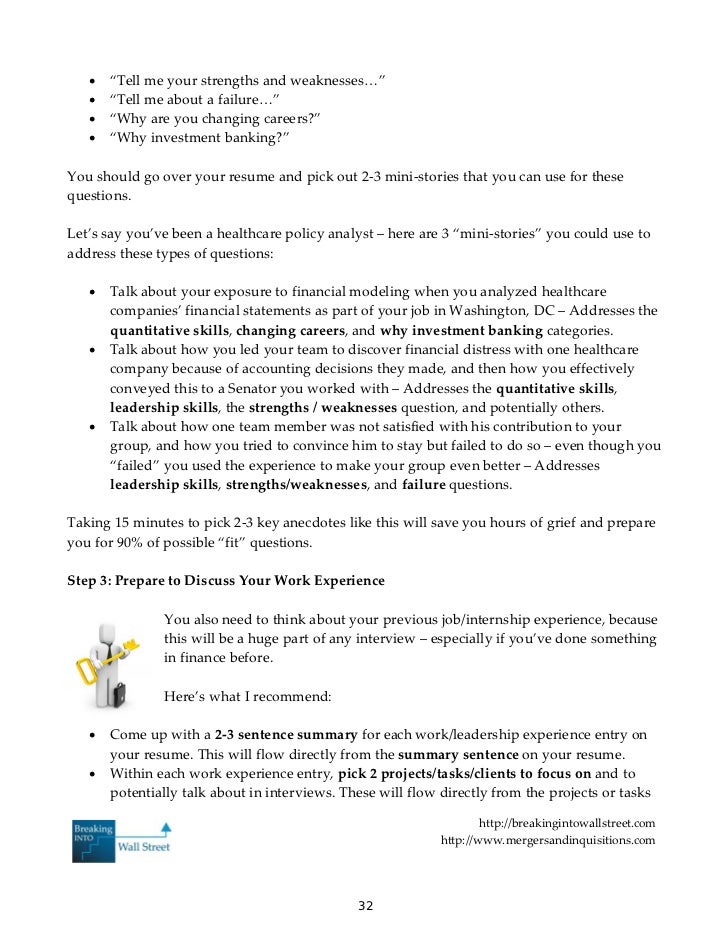 investment banking resume