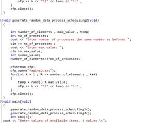 Banker algorithm code using c