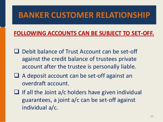 what is bank customer relationship