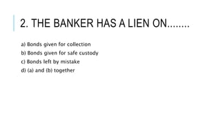 Banker customer relationship quiz | PPTX