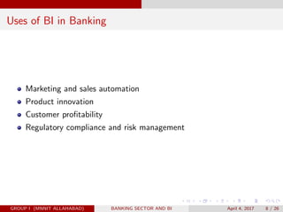 Banking Sector and Business Intelligence | PDF