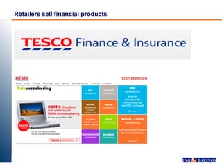 Retailers sell financial products 