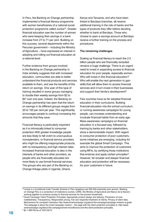 Banking on Change - Breaking the Barriers to Financial Inclusion | PDF