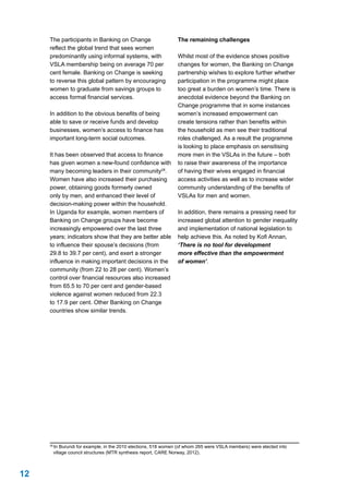 Banking on Change - Breaking the Barriers to Financial Inclusion | PDF