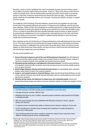 Banking on Change - Breaking the Barriers to Financial Inclusion | PDF