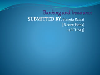 SUBMITTED BY: Shweta Rawat
[B.com(Hons)
13BCH035]
 