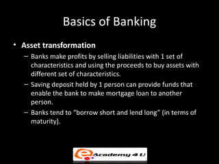 Banking and management of financial institutions | PPT