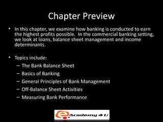 Banking and management of financial institutions | PPT