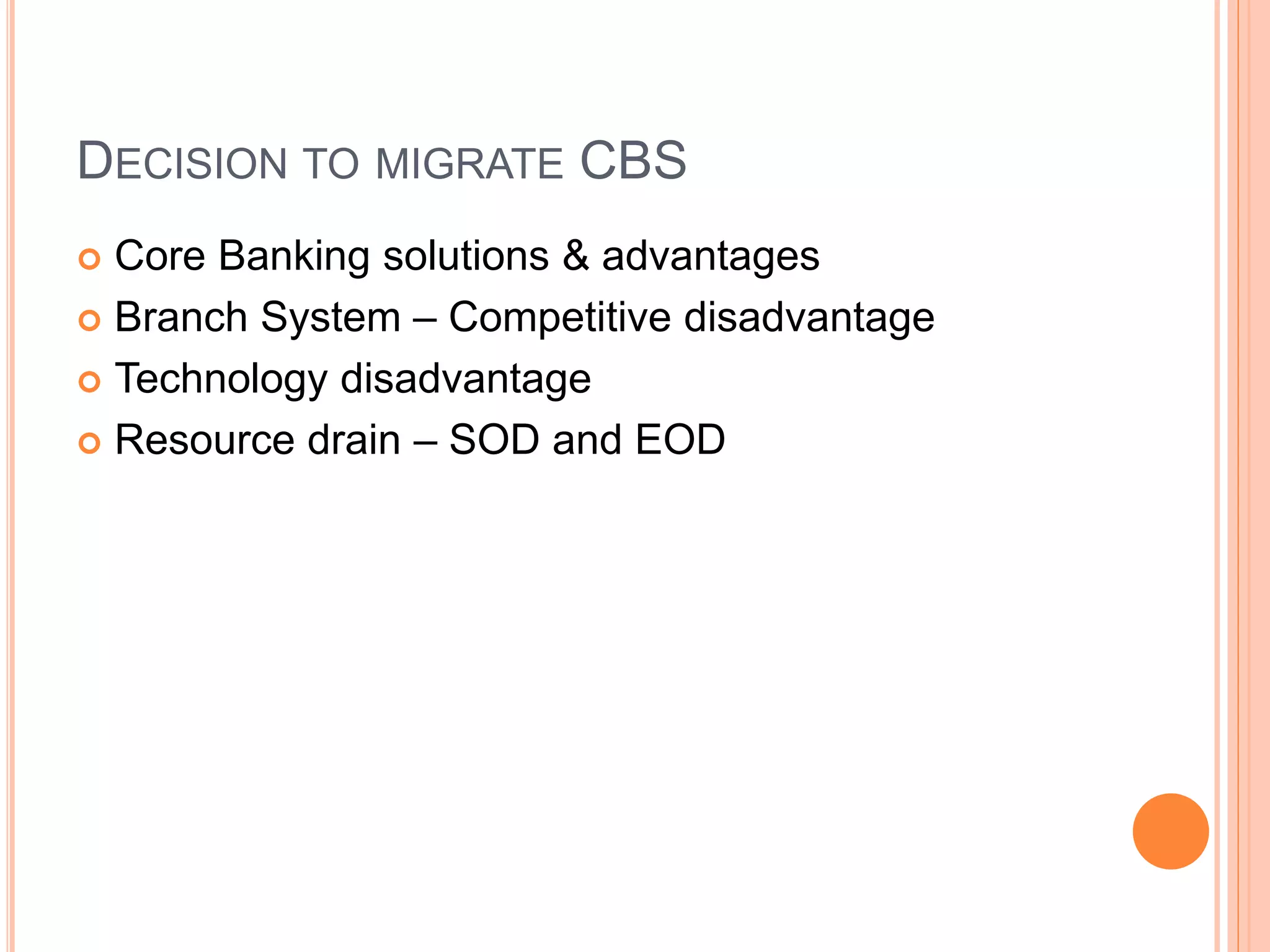Core Banking Solution PPT of TCS and SBI | PPTX