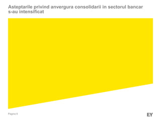 Pagina 6
Asteptarile privind anvergura consolidarii in sectorul bancar
s-au intensificat
 