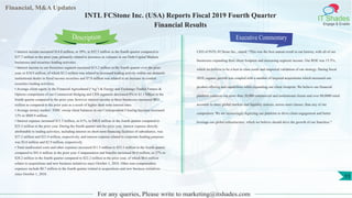 Financial, M&A Updates
IT Shades
Engage & Enable
INTL FCStone Inc. (USA) Reports Fiscal 2019 Fourth Quarter
Financial Results
• Interest income increased $14.8 million, or 39%, to $52.5 million in the fourth quarter compared to
$37.7 million in the prior year, primarily related to increases in volumes in our Debt Capital Markets
businesses and securities lending activities.
• Interest income in our Securities segment increased $13.2 million in the fourth quarter over the prior
year, to $34.9 million, of which $5.3 million was related to increased trading activity within our domestic
institutional dealer in fixed income securities and $7.8 million was related to an increase in conduit
securities lending activities.
• Average client equity in the Financial Agricultural (“Ag”) & Energy and Exchange-Traded Futures &
Options components of our Commercial Hedging and CES segments decreased 8% to $2.1 billion in the
fourth quarter compared to the prior year, however interest income in these businesses increased $0.1
million as compared to the prior year as a result of higher short term interest rates.
• Average money market / FDIC sweep client balances in our Correspondent Clearing business increased
13% to $849.9 million.
• Interest expense increased $15.5 million, or 61%, to $40.8 million in the fourth quarter compared to
$25.3 million in the prior year. During the fourth quarter and the prior year, interest expense directly
attributable to trading activities, including interest on short-term financing facilities of subsidiaries, was
$37.2 million and $22.4 million, respectively, and interest expense related to corporate funding purposes
was $3.6 million and $2.9 million, respectively.
• Total unallocated costs and other expenses increased $11.5 million to $53.1 million in the fourth quarter
compared to $41.6 million in the prior year. Compensation and benefits increased $6.0 million, or 27% to
$28.2 million in the fourth quarter compared to $22.2 million in the prior year, of which $0.6 million
relates to acquisitions and new business initiatives since October 1, 2018. Other non-compensation
expenses include $0.7 million in the fourth quarter related to acquisitions and new business initiatives
since October 1, 2018.
Executive Commentary
CEO of INTL FCStone Inc., stated, “This was the best annual result in our history, with all of our
businesses expanding their client footprint and increasing segment income. Our ROE was 15.5%,
which we believe to be a best in class result and empirical validation of our strategy. During fiscal
2019, organic growth was coupled with a number of targeted acquisitions which increased our
product offering and capabilities while expanding our client footprint. We believe our financial
platform connects our more than 20,000 commercial and institutional clients and over 80,0000 retail
accounts to more global markets and liquidity sources, across asset classes, than any of our
competitors. We are increasingly digitizing our platform to drive client engagement and better
leverage our global infrastructure, which we believe should drive the growth of our franchise.”
For any queries, Please write to marketing@itshades.com
Description
11
 