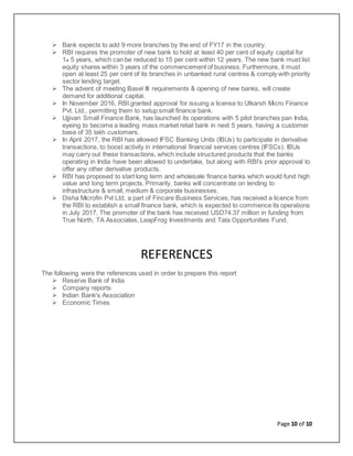Banking industry analysis report | DOCX