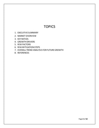Banking industry analysis report | DOCX