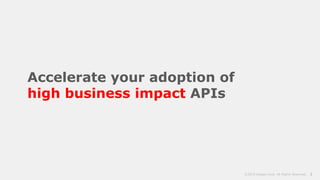 ©2015 Apigee Corp. All Rights Reserved. 3
Accelerate your adoption of
high business impact APIs
 