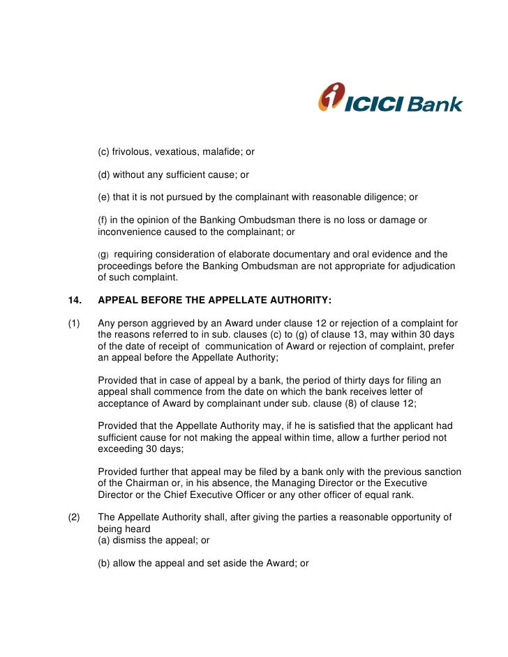 Banking Ombudsman Scheme