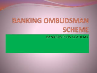 BANKERS PLUS ACADEMY
 