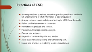 Csd Function Banking Operations Training.pptx