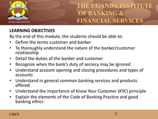 Banking operations unit1 | PPTX