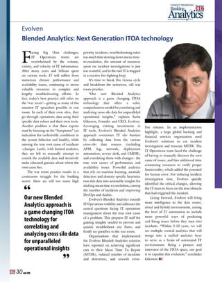 Blended Analytics: Next Generation ITOA Technology