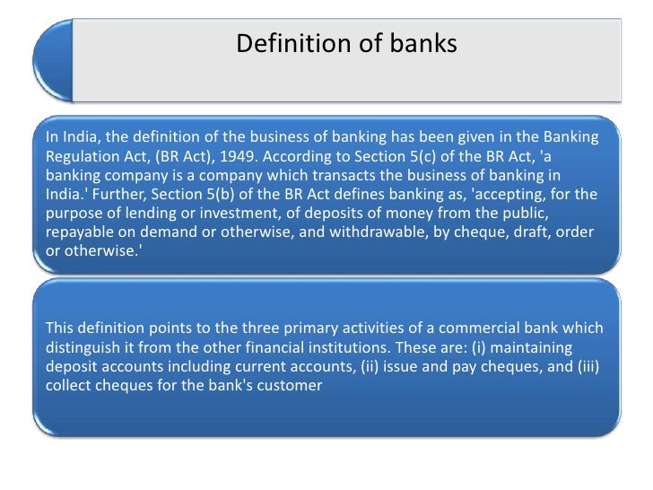 Banking regulation act.