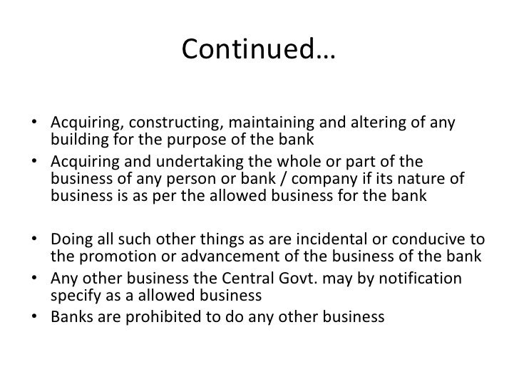 Banking regulation act.