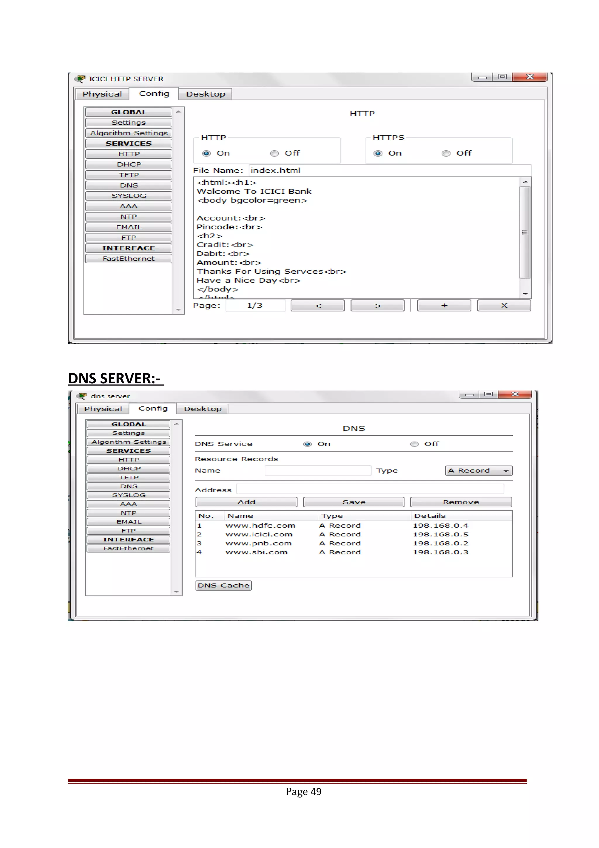 DNS SERVER:-
Page 49
 