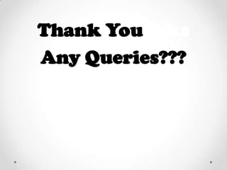 Thank Youanks
Any Queries???

 