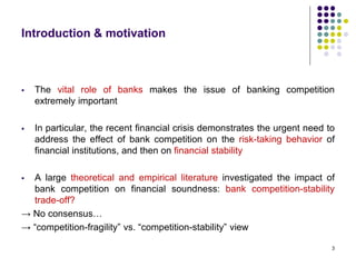 Banking sector concentration, competition, and financial stability: The ...