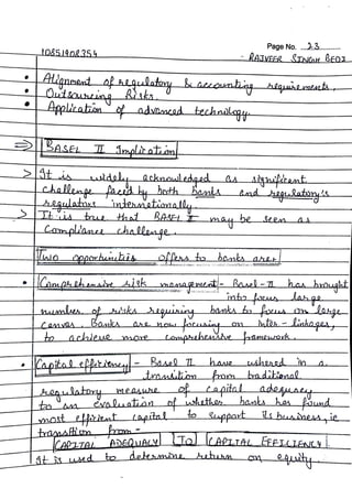 Banking Service Management | B com 5th sem | Hand written Notes | by ...