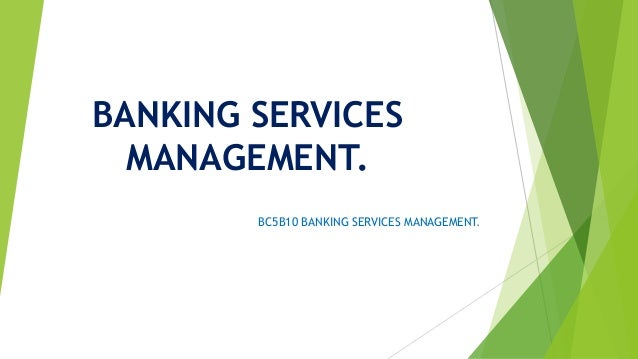 Banking Services Management Vth Sem Bcom Banking Calicut University