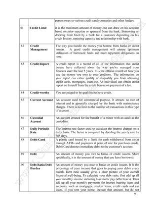 Banking terminology | PDF