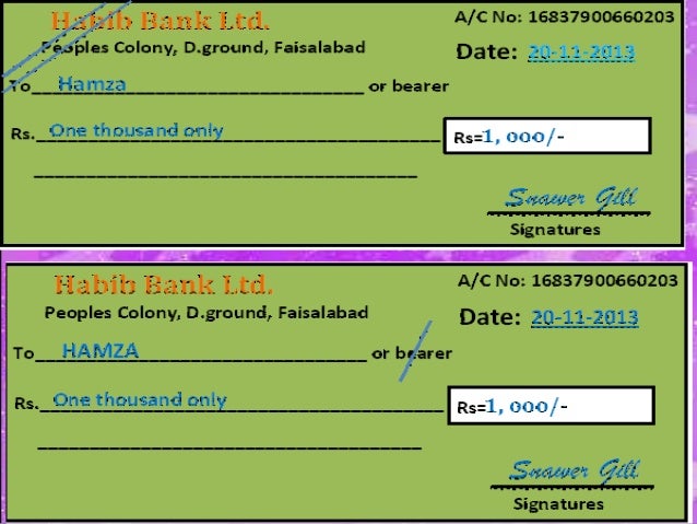 Banking Terms And Kinds Of Cheque