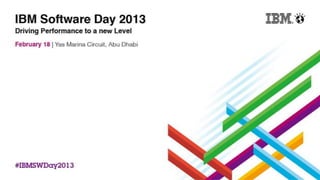 IBM Software Day 2013. Banking trends and transformation