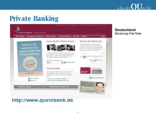 Private Banking electr OU ncle http://www.quirinbank.de Deutschland Beratungs Flat Rate 