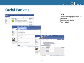 Social Banking electr OU ncle USA Online Banking Applikation für Facebook  Bankenunabhängig Fiserv galaxy 