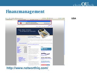 Finanzmanagement http://www.networthiq.com/ electr OU ncle USA 