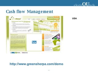 Cash flow Management http://www.greensherpa.com/demo electr OU ncle USA 