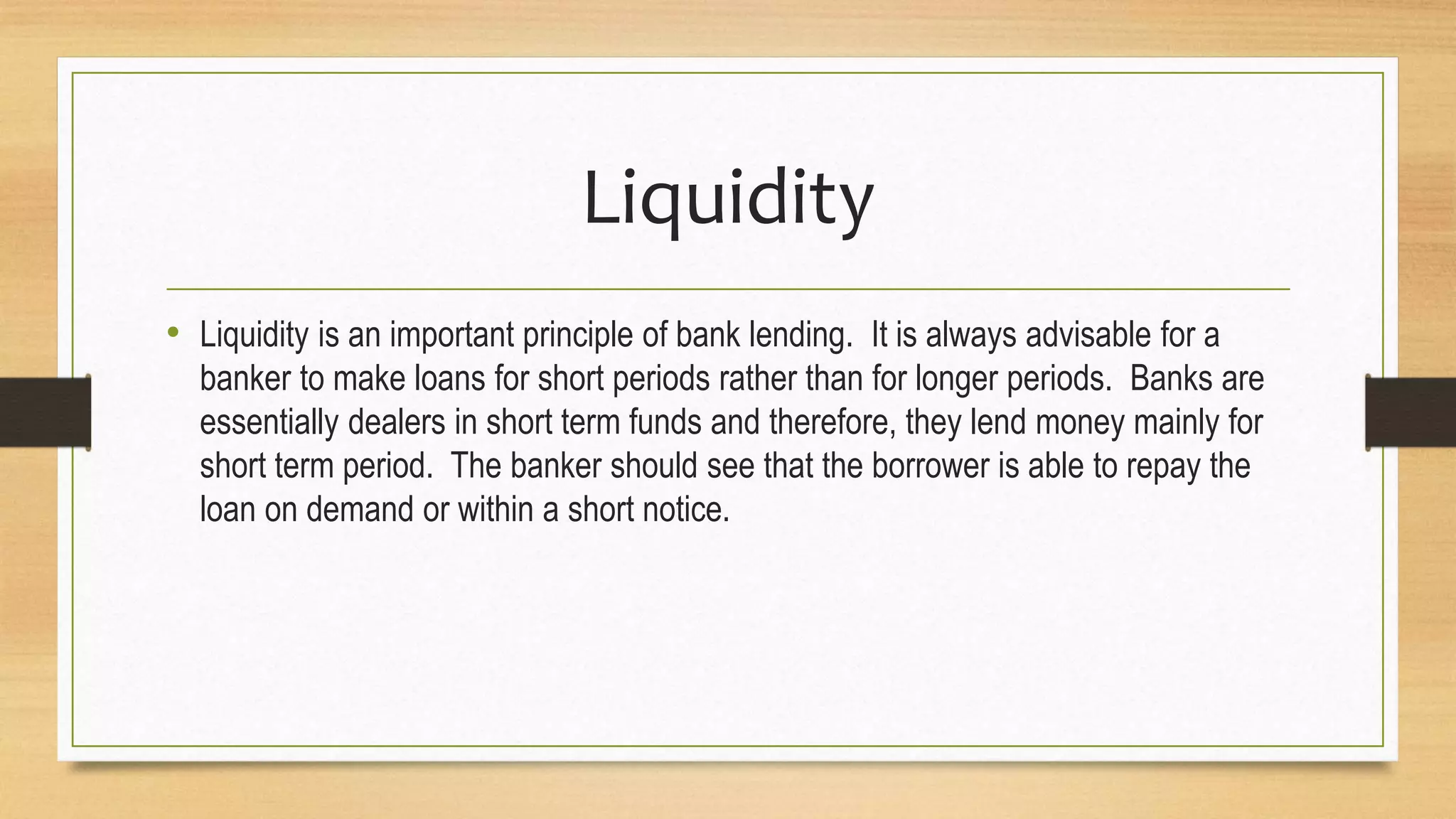 Bank Lending And Principles Of Sound Lending Ppt Bank Lending And Principles Of Sound Lending Ppt