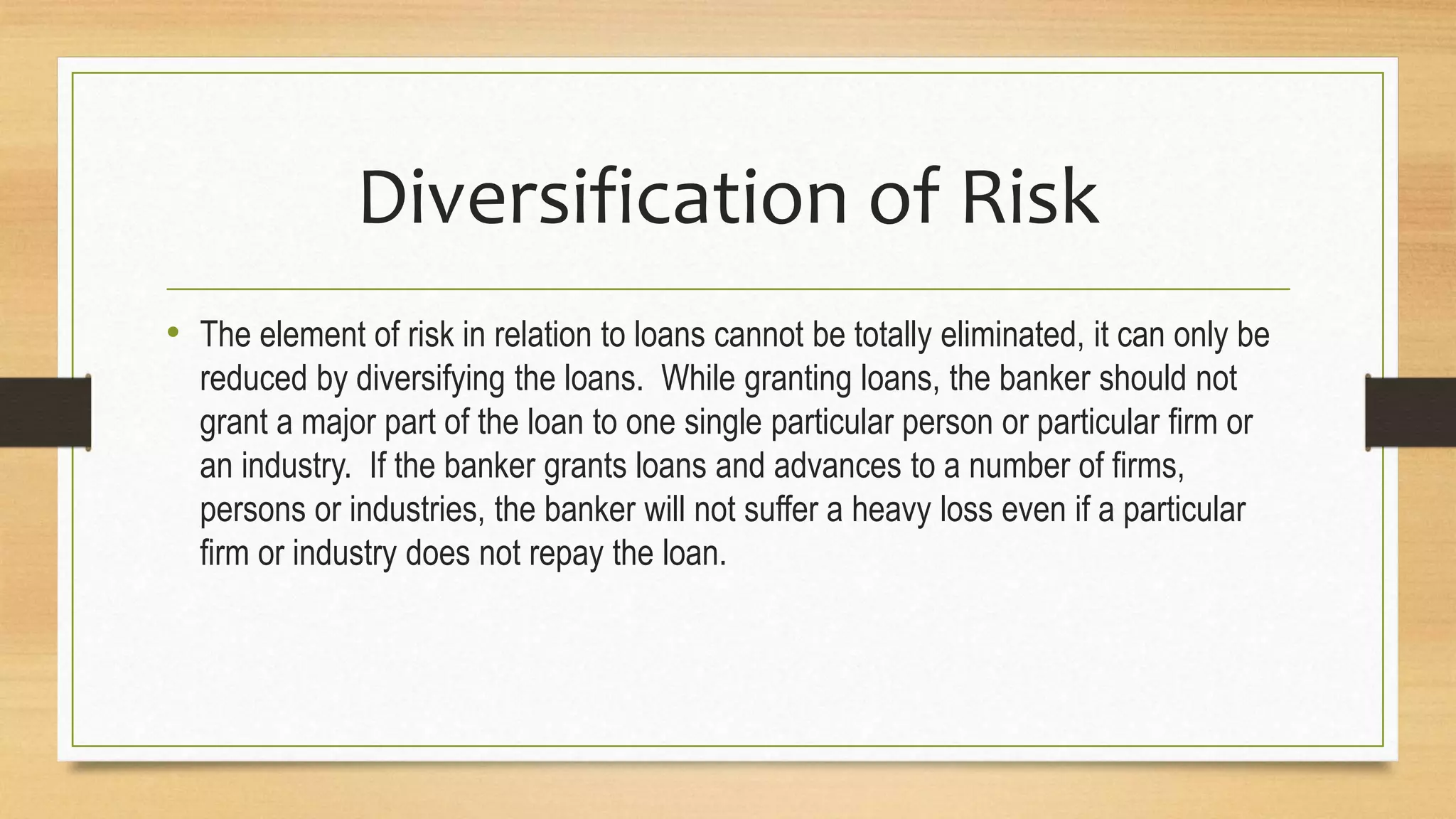 Bank Lending And Principles Of Sound Lending Ppt Bank Lending And Principles Of Sound Lending Ppt