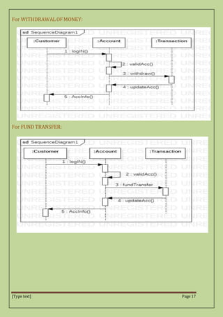 [Type text] Page 17
For WITHDRAWALOFMONEY:
For FUND TRANSFER:
 