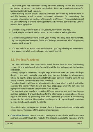 Bank management system | DOCX