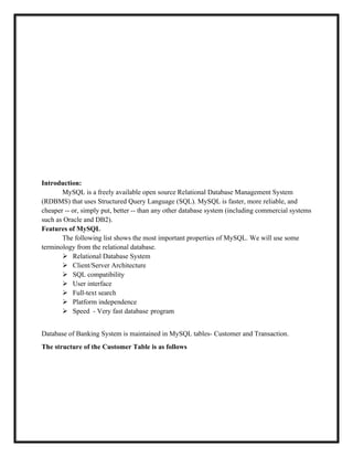 Sql Data Base For Bank Management BankManagementSystem-Model.doc and business | DOC